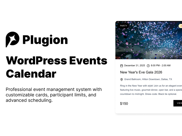 WordPress Events Calendar
