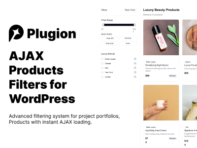 AJAX Project Filters for WordPress